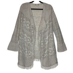 Eyeshadow Cardigan Sweater Fringe‎ Aztec Design